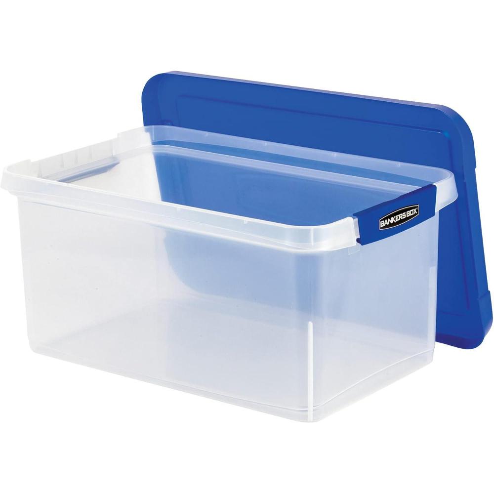 imageBankers Box Heavy Duty Plastic File Box with Hanging Rails LetterLegal 1 Pack 0086205Letter