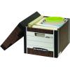 Bankers Box 12 Pack R-KIVE Heavy-Duty File Storage Boxes, FastFold, Lift-Off Lid, Letter, Woodgrain(Woodgrain)