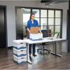 Bankers Box 12 Pack STOR/FILE Medium-Duty File Storage Boxes, FastFold, Lift-Off Lid, Letter/Legal, White/Blue