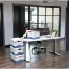 Bankers Box 12 Pack STOR/FILE Medium-Duty File Storage Boxes, FastFold, String and Button, Legal, White/Blue(12-Pack)