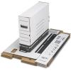 Bankers Box 12 Pack X-RAY Basic-Duty File Storage Boxes, Standard Setup, Secure Tab Lock Closure, White/Blue