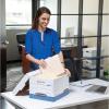 Bankers Box 20 Pack R-KIVE Heavy-Duty File Storage Boxes, FastFold, Lift-Off Lid, Letter, White/Blue(20-Pack)