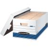 Bankers Box 20 Pack STOR/FILE Medium-Duty File Storage Boxes, FastFold, Lift-Off Lid, Letter, White/Blue(20-Pack)