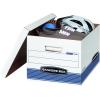 Bankers Box 20 Pack STOR/FILE Medium-Duty File Storage Boxes, FastFold, Lift-Off Lid, Letter/Legal, White/Blue(30-Pack)