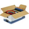 Bankers Box 20 Pack STOR/FILE Medium-Duty File Storage Boxes, FastFold, String and Button, Letter, White/Blue(20-Pack)