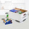 Bankers Box 6 Pack (0071303) STOR/FILE Basic Duty File Storage Boxes, Standard Assembly, Lift-off Lid, Letter/Legal, White/Blue(12 pack)