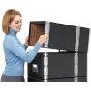 Bankers Box 6 Pack STAXONSTEEL Maximum Space Saving Filing Cabinet, Stacks 10 High, Steel Frame, Letter, Black(Legal Size)
