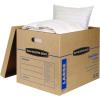 Bankers Box Classic Moving Box 12 Pack Kit, Reinforced Handles, Tape-Free Assembly, Box with Lid, 8 Small and 4 Medium Boxes (7716401)(Assorted Kit)