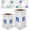 Bankers Box Corrugated Cardboard Trash and Recycling Container lids, Paper Recycling Icon, 10 Each (7320301)