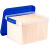 Bankers Box Heavy Duty Plastic File Box with Hanging Rails, Letter/Legal, 1 Pack (0086205)(Letter / Legal)