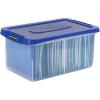Bankers Box Heavy Duty Plastic File Box with Hanging Rails, Letter/Legal, 1 Pack (0086205)(Letter)
