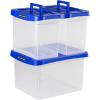 Bankers Box Heavy Duty Plastic File Box with Hanging Rails, Letter/Legal, 1 Pack (0086205)(Portable Letter)