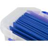 Bankers Box Heavy Duty Plastic File Box with Hanging Rails, Letter/Legal, 1 Pack (0086205)(Portable Letter)