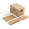 Bankers Box Kitchen Kit Moving Box 1 Pack, Dividers and Cushions, Reinforced Handles, Tape-Free Assembly, Box with Lid, 15-in x 12-in x 10-in(Kit)