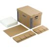 Bankers Box Kitchen Kit Moving Box 1 Pack, Dividers and Cushions, Reinforced Handles, Tape-Free Assembly, Box with Lid, 15-in x 12-in x 10-in(Kit)