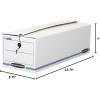 Bankers Box LIBERTY Check and Form Boxes, Standard Set-Up, String and Button, 10 3/4 x 23 1/4 x 4 5/8 Inches, Case of 12 (00005)(7″H x 8.75″W x 23.75″D)