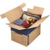 Bankers Box Large Prime Moving Box 6 Pack, Reinforced Handles, Tape-Free Assembly, Attached Lid, 18-in x 18-in x 24-in (0062904)(Large)
