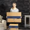 Bankers Box Large Prime Moving Box 6 Pack, Reinforced Handles, Tape-Free Assembly, Attached Lid, 18-in x 18-in x 24-in (0062904)(Small)