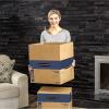 Bankers Box Large Prime Moving Box 6 Pack, Reinforced Handles, Tape-Free Assembly, Attached Lid, 18-in x 18-in x 24-in (0062904)(Small)