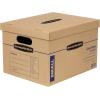 Bankers Box Medium Classic Moving Box 10 Pack, Reinforced Handles, Tape-Free Assembly, Box with Lid, 19-in x 14.5-in x 15.5-in (7717204)(10-Pk)