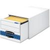 Bankers Box STOR/DRAWER STEEL PLUS Extra Space-Saving Filing Cabinet, Stacks up to 5 High, Legal, 6 Pack (00312) , White(Legal)