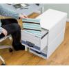 Bankers Box STOR/DRAWER STEEL PLUS Extra Space-Saving Filing Cabinet, Stacks up to 5 High, Legal, 6 Pack (00312) , White(Legal)