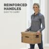 Bankers Box Small Classic Moving Box 20 Pack, Reinforced Handles, Tape-Free Assembly, Box with Lid, 15-in x 12-in x 10-in (7714210)(15 Pack)