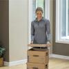 Bankers Box Small Classic Moving Box 20 Pack, Reinforced Handles, Tape-Free Assembly, Box with Lid, 15-in x 12-in x 10-in (7714210)(5 Pack)