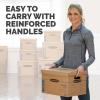 Bankers Box Small Classic Moving Box 20 Pack, Reinforced Handles, Tape-Free Assembly, Box with Lid, 15-in x 12-in x 10-in (7714210)(Small  10 Count (Pack of 1))