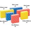 Bankers Box at Play Cardboard ABC/123 Building Learning Blocks, 50 Pack, Larger 3″x 3″ Montessori Toy Blocks for Kids and Families(Building Blocks 20pk)