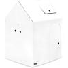 Bankers Box at Play Color in Blank Playhouse, Cardboard Playhouse and Life Size Craft Activity for Kids and Families