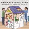 ‎Bankers Box at Play Color in Dinosaur Playhouse, Cardboard Playhouse and Life Size Craft Activity for Kids and Families(Birthday Playhouse)