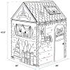 ‎Bankers Box at Play Color in Dinosaur Playhouse, Cardboard Playhouse and Life Size Craft Activity for Kids and Families(Birthday Playhouse)