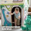 ‎Bankers Box at Play Color in Dinosaur Playhouse, Cardboard Playhouse and Life Size Craft Activity for Kids and Families(Dinosaur)
