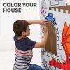Bankers Box at Play Color in Halloween Playhouse, Cardboard Playhouse and Life Size Craft Activity for Kids and Families(Castle)