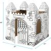 Bankers Box at Play Color in Halloween Playhouse, Cardboard Playhouse and Life Size Craft Activity for Kids and Families(Castle)