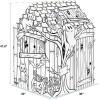 Bankers Box at Play Color in Halloween Playhouse, Cardboard Playhouse and Life Size Craft Activity for Kids and Families(Halloween)