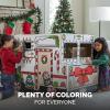 Bankers Box at Play Color in Holiday Truck, Cardboard Playhouse and Life Size Craft Activity for Kids and Families