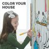Bankers Box at Play Color in Unicorn Playhouse, Cardboard Playhouse and Life Size Craft Activity for Kids and Families
