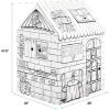 Bankers Box at Play Color in Winter Cottage Playhouse, Cardboard Playhouse and Life Size Craft Activity for Kids and Families(Treats ‘N’ Eats)