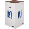 Bankers Box 10 Pack 42 Gallon Corrugated Cardboard Trash and Recycling Containers(Large)