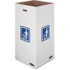Bankers Box 10 Pack 42 Gallon Corrugated Cardboard Trash and Recycling Containers(Medium)