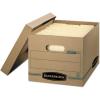 Bankers Box 12 Pack STOR/File Basic-Duty 100% Recycled File Storage Boxes, Lift-Off Lid, Letter/Legal, Kraft/Green