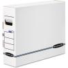 Bankers Box 12 Pack X-RAY Basic-Duty File Storage Boxes, Standard Setup, Secure Tab Lock Closure, White/Blue