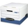 Bankers Box 20 Pack STOR/FILE Medium-Duty File Storage Boxes, FastFold, Lift-Off Lid, Letter/Legal, White/Blue(30-Pack)