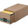 Banker’s Box 6 Pack STOR/DRAWER STEEL PLUS 100% Recycled Extra Space Saving Filing Cabinet, Stacks 5 High, Letter, Kraft/Green