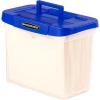 Bankers Box Heavy Duty Plastic File Box with Hanging Rails, Letter/Legal, 1 Pack (0086205)(Portable Letter)
