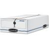 Bankers Box LIBERTY Check and Form Boxes, Standard Set-Up, String and Button, 10 3/4 x 23 1/4 x 4 5/8 Inches, Case of 12 (00005)(9″ x 14.25″ x 4″)