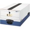 Bankers Box LIBERTY PLUS Heavy-Duty Storage Boxes, FastFold, String and Button, Legal, Case of 12 (12112)(Legal)