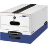 Bankers Box LIBERTY PLUS Heavy-Duty Storage Boxes, FastFold, String and Button, Legal, Case of 12 (12112)(Letter)